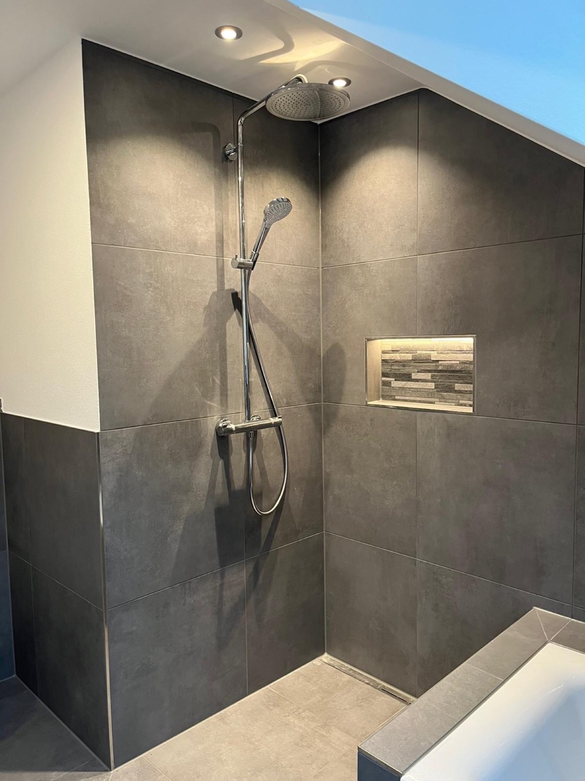Dusche mit Kontrast