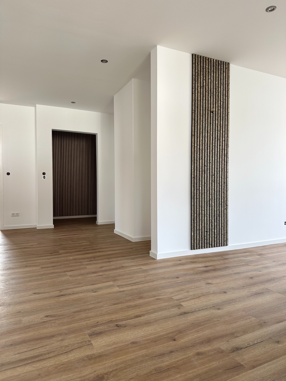 Wandgestaltung mit Lamellen